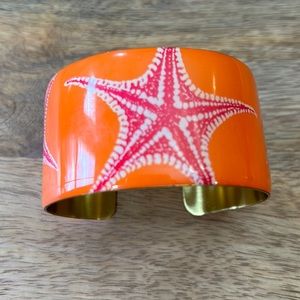 Mud Pie bracelet. Orange and hot pink.